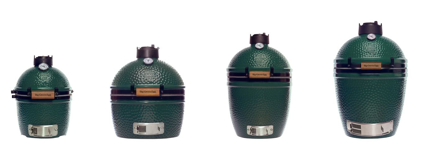 Vier Big Green Egg Kamadogrills