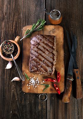 Schönes Branding auf dem Steak: direkt gegrillt!