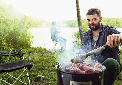 Auf dem Smoker kann richtig geräuchert werden.