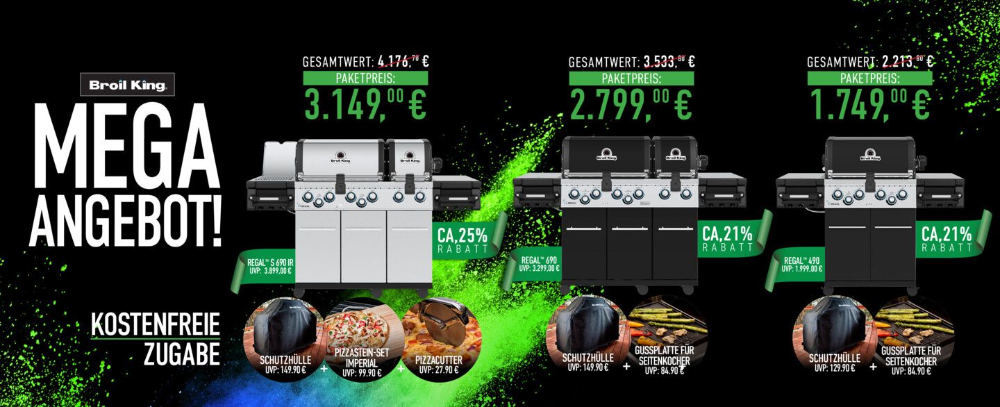 Mega Angebote von Broil King zum Gasgrill Saisonstart