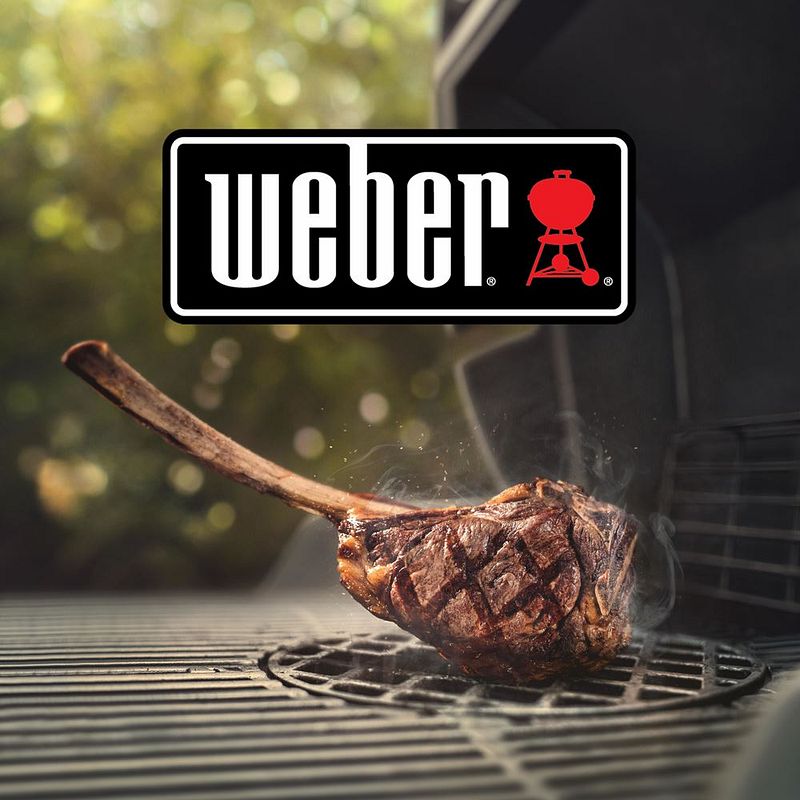 Das ikonische Logo auf dem Deckel eines Webergrills fällt sofort ins Auge