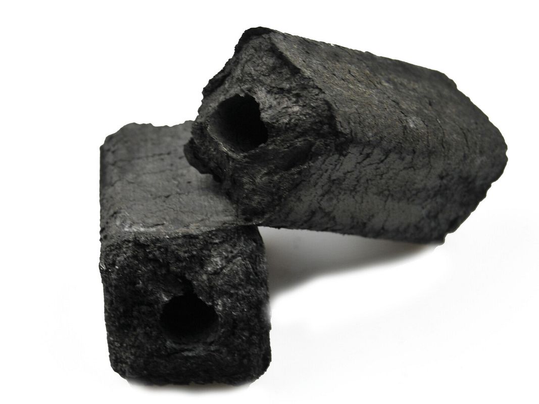 Sechseckige Kohlebriketts