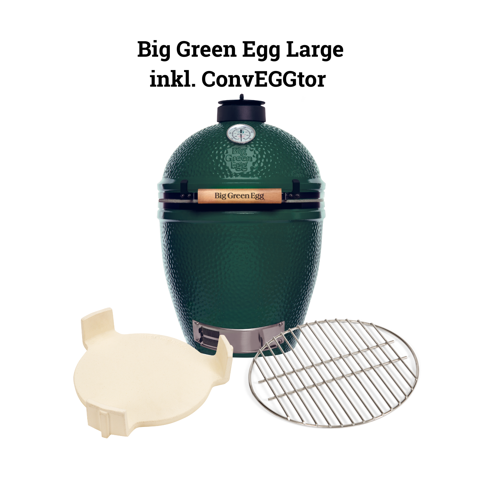 Big Green Egg Kamado Grill LARGE inkl. ConvEGGtor