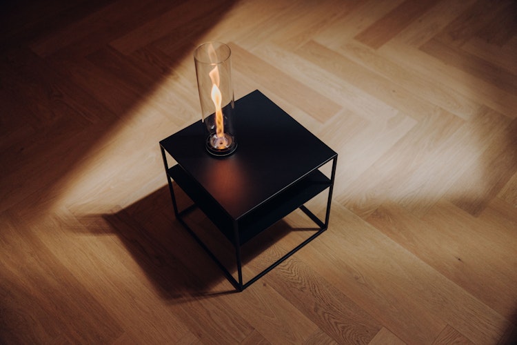 höfats FIRE FRAME Loungetisch mit SPIN air 900 Einbau