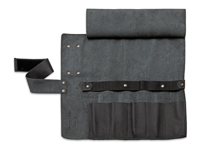 DICK Leder-Rolltasche RED SPIRIT 5-teilig schwarz
