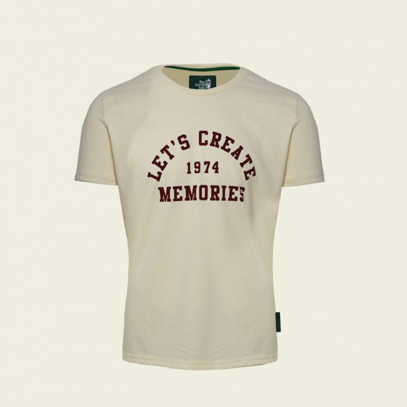 Big Green Egg T-Shirt - Lets create - Weiß/Rot