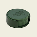 Vorschaubild Big Green Egg Untersetzer PU-Leder grün 6 Stk. - 9 cm
