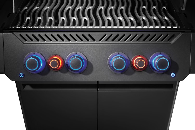 NAPOLEON Gasgrill Phantom, Prestige 500, Connected, gegossenem Edelstahl Rosten, Mattschwarz