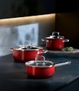 Vorschaubild WMF Topf-Set Fuisontec Compact Red 3-tlg.