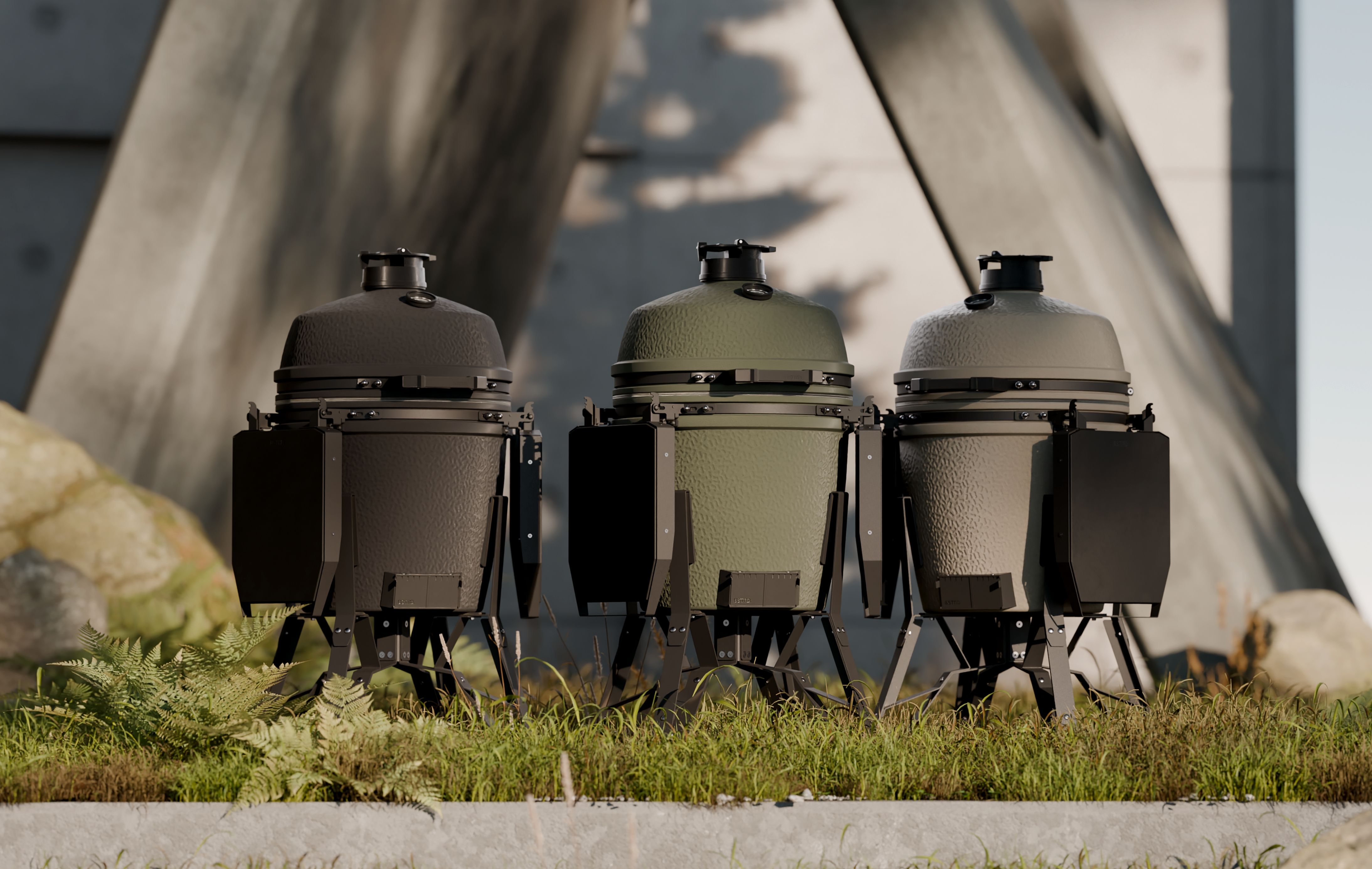 BSTRD. Pro Large Kamado Grill mit Gestell INKL. GRATIS STARTERSET