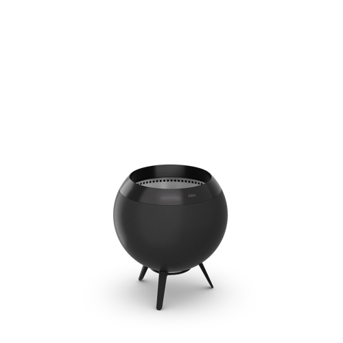 höfats MOON 45 All Black Feuerschale mit niedrigem Fuß