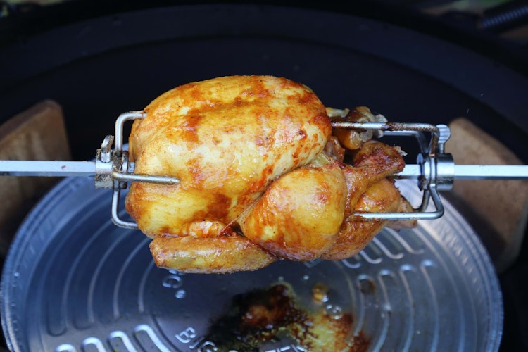 Big Green Egg Rotisserie LetzQ für das Big Green Egg MiniMax