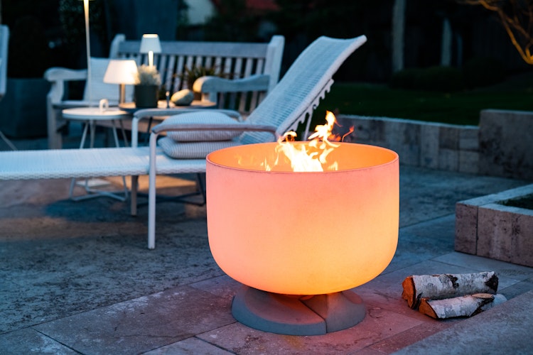 QFlame Feuerschale Set Basket Concrete