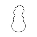 Vorschaubild Kaiser Ausstechform Schneemann 7 cm