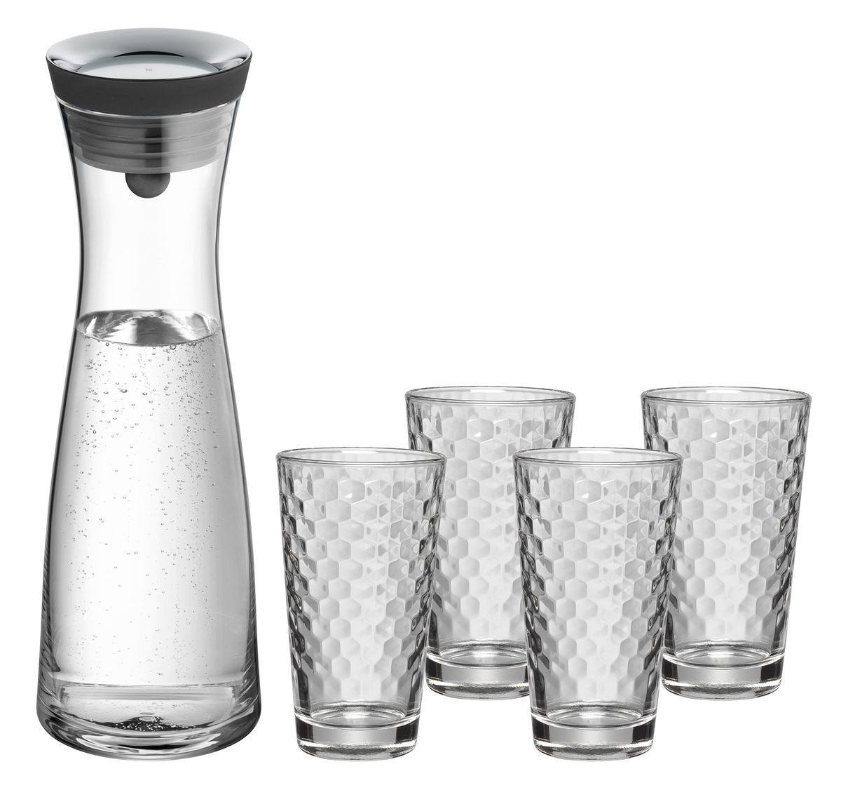 WMF Basic Wasserkaraffe mit 4 Gläsern, 1,0 l online kaufen