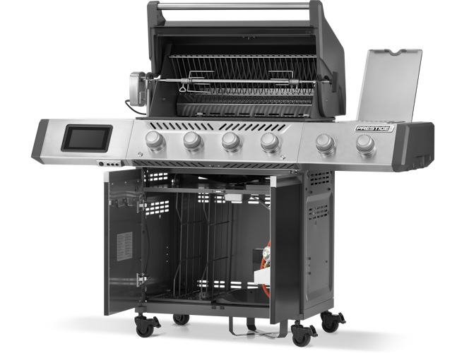 Napoleon Prestige PRO 500, Connected, Schwarz, inkl. Drehspieß