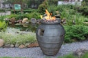 Vorschaubild Gardenforma Gas Feuerstelle Katla, Keramik Antik anthrazit, Faserbeton