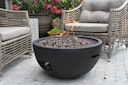 Vorschaubild Gardenforma Gas Feuerstelle Jefferson Beton-Optik schwarz
