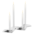 Vorschaubild höfats Kerzenhalter-Set SQUARE CANDLE silber 4 Stück