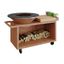 Vorschaubild OFYR Plancha Grill Island Corten 100 PRO Teakholz