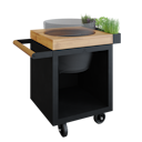 Vorschaubild OFYR Kamado Table Black 65 PRO Teakholz BGE