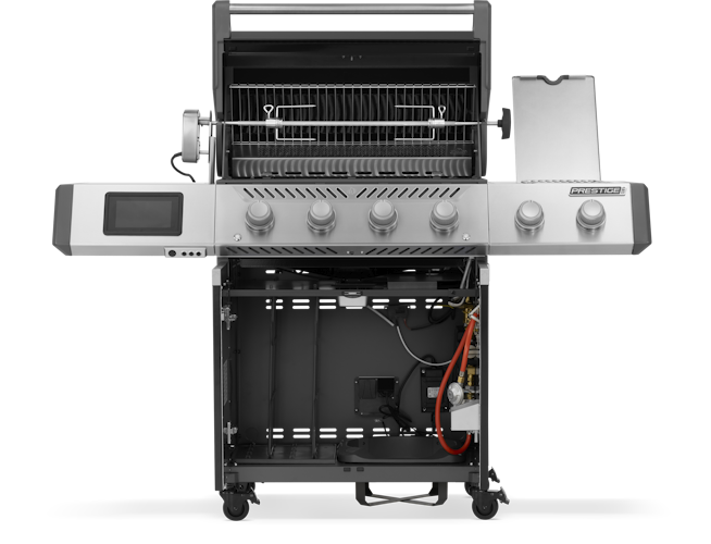 Napoleon Prestige PRO 500, Connected, Schwarz, inkl. Drehspieß