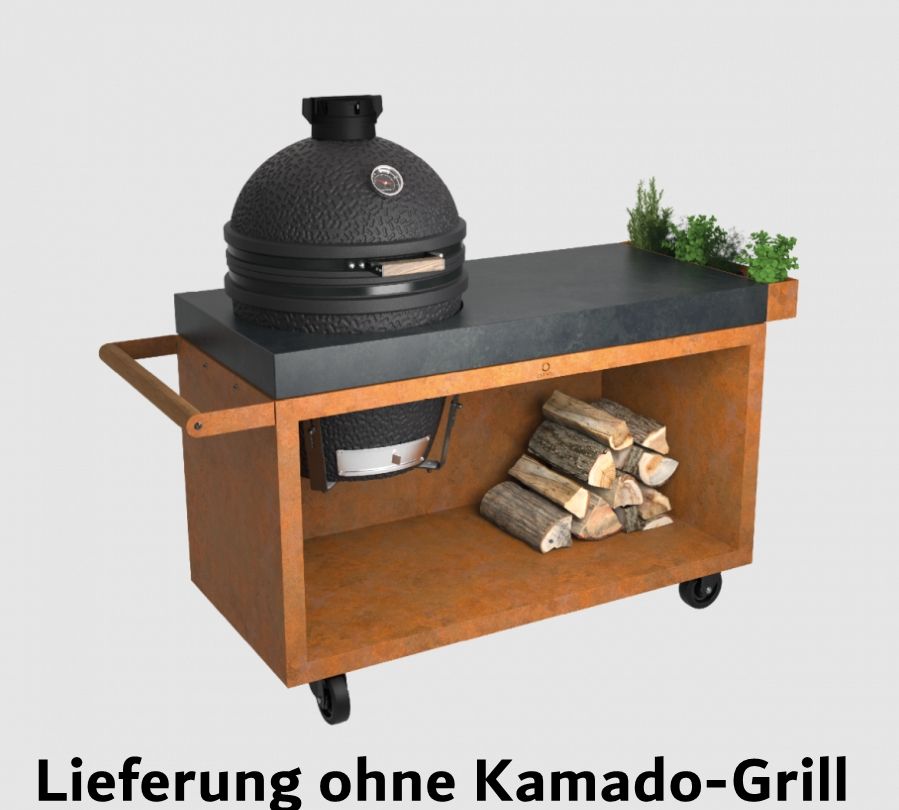 OFYR Kamado Table Corten 135 PRO Concrete TB