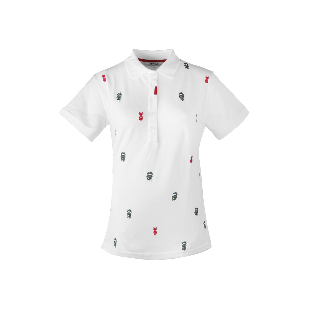 Big Green Egg Golf Poloshirt - Frauen - Weis