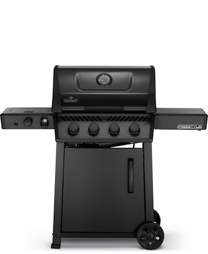 NAPOLEON Gasgrill PHANTOM FREESTYLE 425, mit Edelstahl Rosten und Tür, Satinschwarz