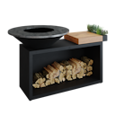 Vorschaubild OFYR Plancha Grill Island Black 100 Teakholz