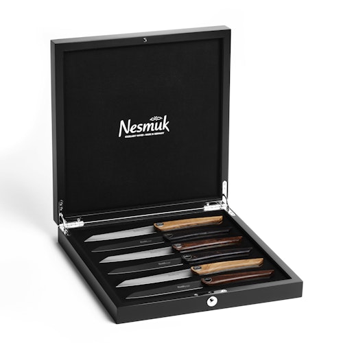 Nesmuk Schatulle 6er St.-Messer & Folder Exklusiv Mattlack