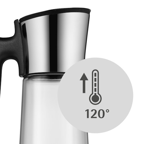 WMF Wasserkaraffe mit Griff 1,5 l schwarz Basic