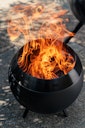 Vorschaubild höfats MOON 45 All Black Feuerschale mit niedrigem Fuß
