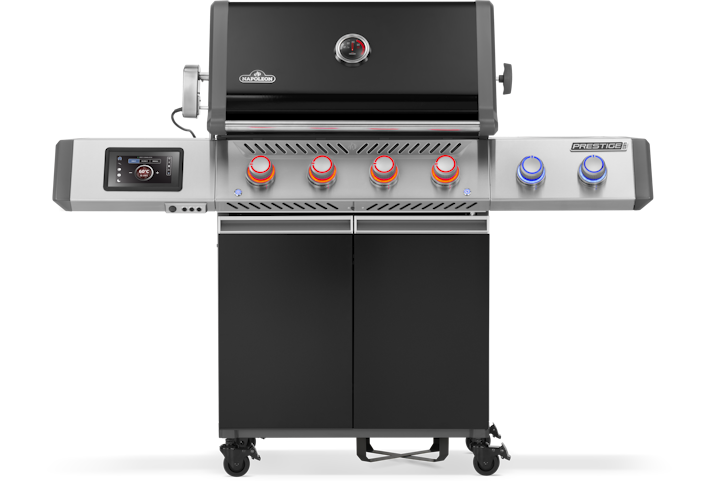 Napoleon Prestige PRO 500, Connected, Schwarz, inkl. Drehspieß
