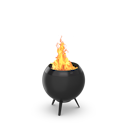 Vorschaubild höfats MOON 45 All Black Feuerschale mit niedrigem Fuß