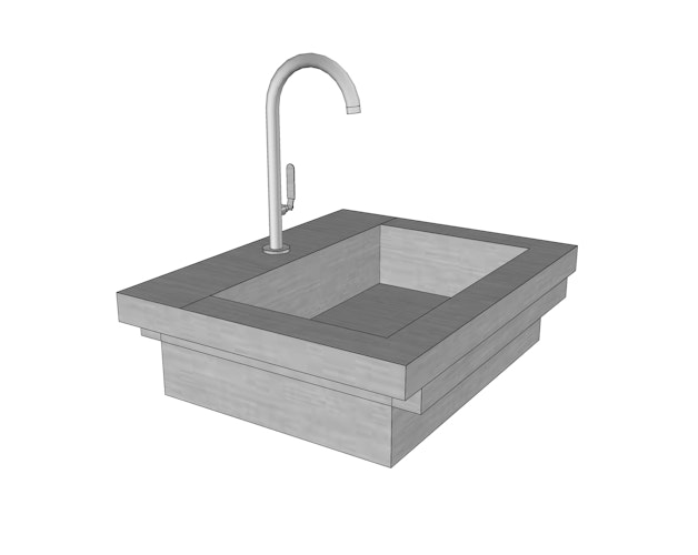 WWOO Designbeton-Outdoorküche Enio