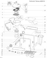 Ersatzteile für Weber Performer Deluxe GBS Charcoal Grill 22"