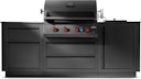 Vorschaubild NAPOLEON Gasgrill Oasis Compact 105, Mattschwarz, mit BIG32-1 und Einbau SIZZLEZONE