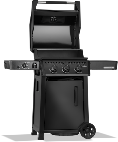 Napoleon Freestyle PRO 365, 3 Hauptbrenner, SIZZLE ZONE Seitenbrenner und Tür, Schwarz