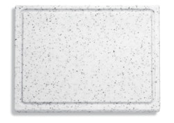 DICK Schneidebrett mit Saftrille weißmarmoriert 53 x 32,5 x 1,8 cm