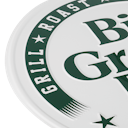 Vorschaubild Big Green Egg Texttafel rund weiß - Est. 1974