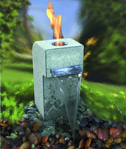 Gardenforma Feuer-Wasserspielset Gibbet Yellow für Bioethanol