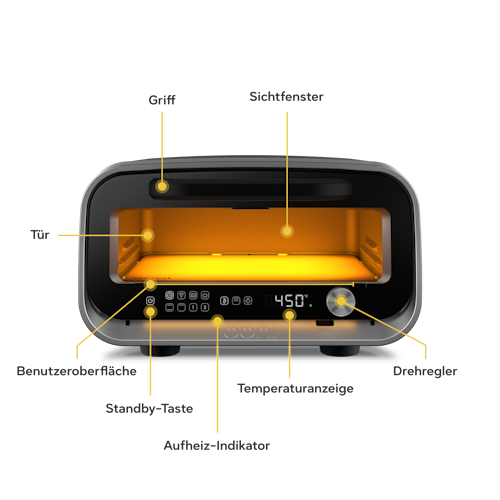 Ooni Pizzaofen VOLT 2 Polarweiß Elektro für Innenbereich