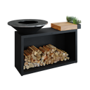 Vorschaubild OFYR Plancha Grill Island Black 85 Teakholz