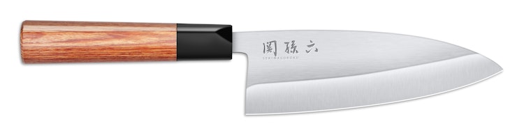 KAI Deba Messer SEKI MAGOROKU RED WOOD 6.25" (15,5 cm)