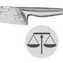 Vorschaubild WMF Kochmesser Chef`s Edition Damasteel, Länge 32 cm, Klingenlänge 20 cm