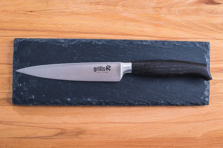 Grills.de Universalmesser mit Eichenholzgriff 15cm