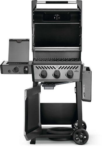 NAPOLEON Gasgrill FREESTYLE 365, 3 Hauptbrenner, SIZZLE ZONE Seitenbrenner und Tür, Graphit - Modell 2024