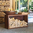 Vorschaubild OFYR Plancha Grill Island Corten 85 Teakholz