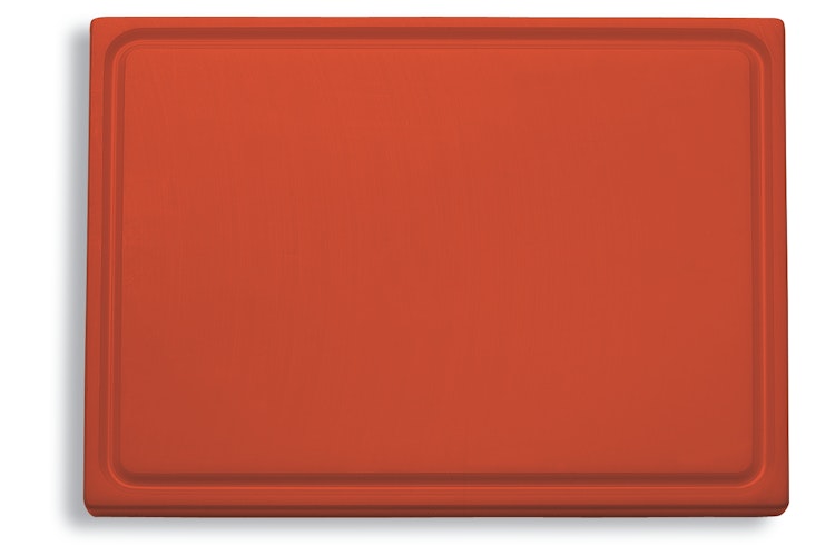 DICK Schneidebrett mit Saftrille rot 26,5 x 32,5 x 1,8 cm